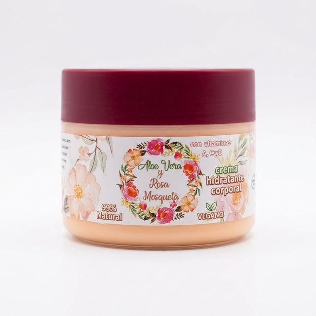 Crema corporal de rosa mosqueta i àloe vera
